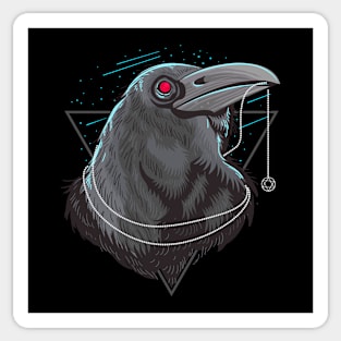 Psychic Crow Sticker